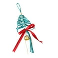 thumbnail image 3 of Christmas Árbol Colgante Adorno Decorativo con Campana Elaborado a Mano en Cuerda Y Metal Apto para Decorar Árboles Paredes Ventanas Y para Regalar en Azul, 3 of 8