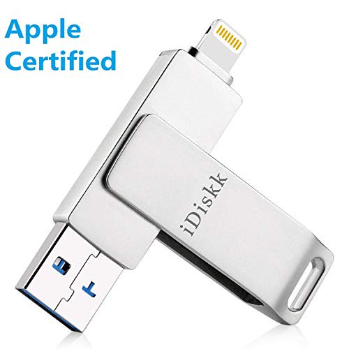 Idiskk 32gb Usb 3 0 Flash Drive For Iphone Ipad Lightning External Storage Memory Stick Expansion For Ipad Ios Pc Macbook Touch Id Encryption Mfi Certified Walmart Com Walmart Com