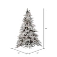 thumbnail image 3 of Vickerman 4.5' Flocked Utica Fir Artificial Christmas Tree, Multi-Colored Lights, 3 of 3