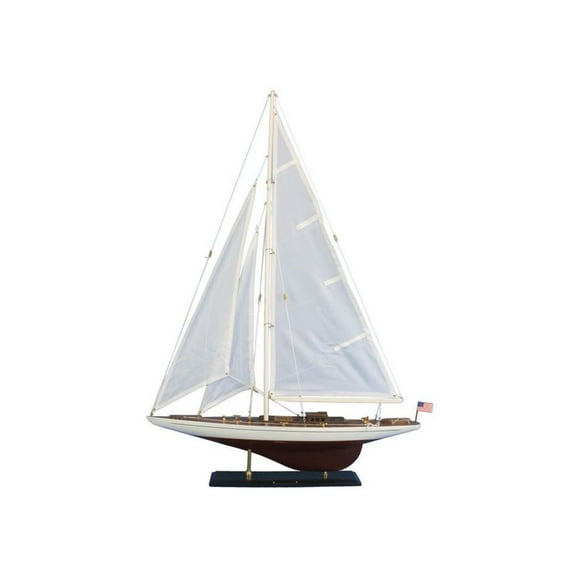 Hampton Nautical Wooden Ranger Model Sailing Yacht, 35"