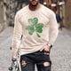 thumbnail image 1 of Blusas y camisas de manga larga y cuello redondo para hombre, camisetas casuales con estampado de moda y cuello redondo, blusas de licra de manga corta para hombre., 1 of 5