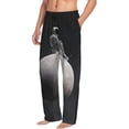 thumbnail image 2 of Daiia Astronaut Sitting On Mercury Planet Men's Sleep Pant with Pockets and Drawstring,Pajama Pants-XX-Large, 2 of 9