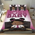 thumbnail image 1 of Jefe Bebé África Niña Conjunto de sábanas temático, trío de piezas, cómodo y amigable con la piel, diseño único, regalo de decoración para el hogar para familiares, amigos y fans, 90 cm * 190 cm, 1 of 6
