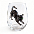 thumbnail image 3 of Cute Cat Pattern Clear Glass Tumbler 4.2" Everyday Drinking Cup Smooth Glassware for Hot & Cold Beverages, 3 of 6