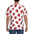thumbnail image 2 of Rocae Hand Drawn Strawberry for Men's Moisture-Wicking Crew Tee - T-Shirt for Sports, Outdoor Activities, and Casual WearXX-Large, 2 of 9