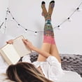 thumbnail image 5 of Llama Flowers Womens Thigh High Stocks Over Knee High Socks Thigh Tigh Boot Stockings, 5 of 7
