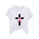 thumbnail image 2 of Fiudx Tops para Mujer Blusa de Manga Corta con Estampado de Moda para Mujer, Divertida Camiseta con Cuello Redondo, 2 of 4