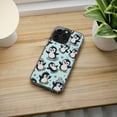 thumbnail image 5 of DistinctInk Hybrid (Acrylic / TPU) Clear Slim Fit Case for Apple iPhone 14 PLUS (6.7" Screen) - "Whimsical Waddlers: Adorable Cartoon Penguin Pattern", 5 of 8
