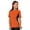 Orange, variant on BlueGeneration Ladies Color Block Wicking - Orange Small Trim Graphite