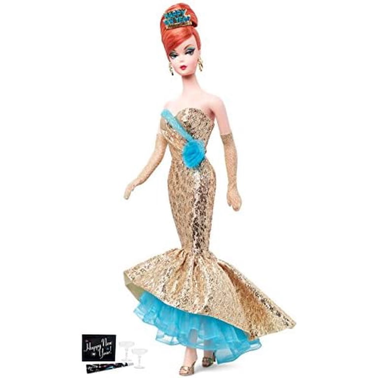 happy new year Barbie ハッピーニューイヤーバービー  人形 Happy New Year Barbie Doll Holiday Hostess Collection 2013 Gold