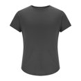 thumbnail image 4 of Crewneck Shirts for Men Mens White Tees Mens Hipster T Shirts Workout Longline T-Shirt Curved Hem Top Tees Shirt, 4 of 9