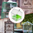 thumbnail image 4 of Pull-Out External Parrot Feeder – Hanging Wild Bird Seed with Squirrel Proof Tray & Transparent Bird Bath Tub​, 4 of 7