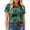 Green, variant on DOKOTOO Womens Tops Crewneck Short Sleeve Western Graphic T Shirts Casual Summer Blouses