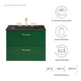 thumbnail image 4 of Modway Daybreak 24" Rubberwood MDF Particleboard Bathroom Vanity in Green/Black, 4 of 9