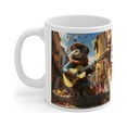 thumbnail image 3 of Cat Coffee Mug 11oz, Guitarist Cat Lover Mug, Cat Musician Guitar Music Mug, 3 of 8