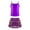 Purple-A, variant on TiaoBug Kids Girls 2 Pcs Jazz Dance Outfit Set Sequin Cami Vest Top with Ruffle Tutu Skirt for Hip Hop Performance Dancewear Purple 10