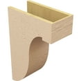 thumbnail image 5 of 8"W x 16"D x 24"H Classic Del Monte Rough Cedar Woodgrain TimberThane Corbel, Primed Tan, 5 of 6