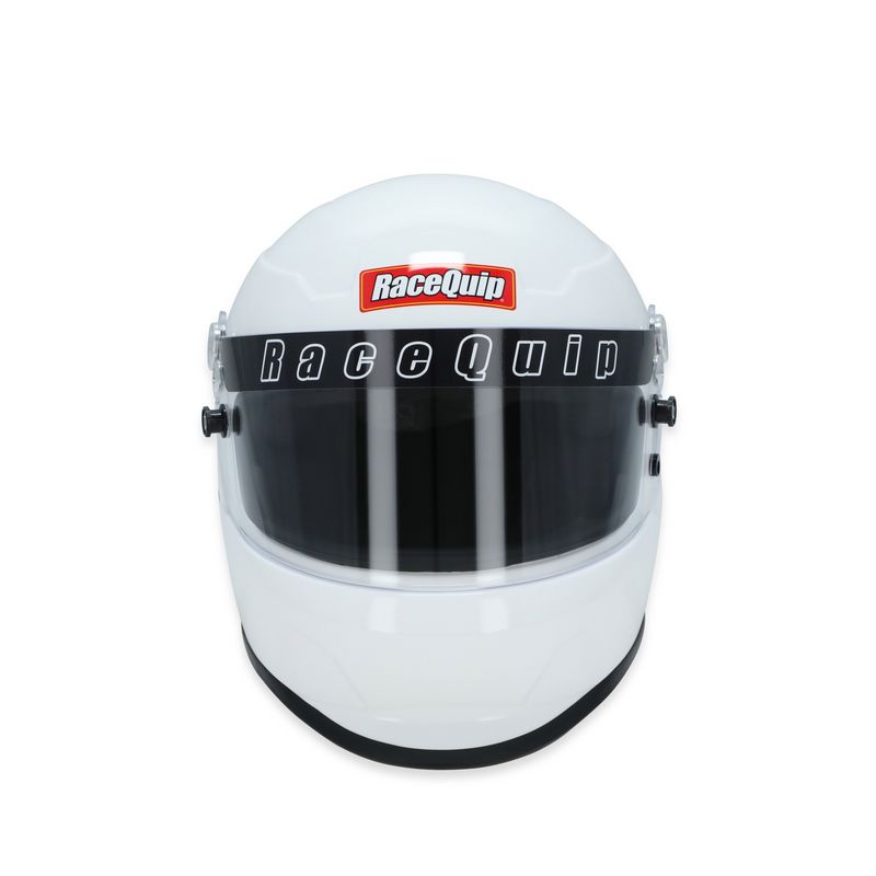 RaceQuip 2261196RQP Pro Youth Auto Racing Helmet SFI 24.1 White One Size Fits All