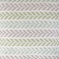 thumbnail image 6 of Ox Bay Ariya Green/Purple Chevron Cotton Adult Decorative Throw Pillow, 6 of 7