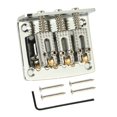 thumbnail image 1 of Puente de Cola RíGida para Guitarra de 3 Cuerdas para Caja de Puros, Piezas de Guitarra EléCtrica Reemplazo de Guitarra Cromo, Plata, 1 of 5