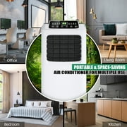 Costway EP23048 10000 BTU Portable Air Conditioner and Dehumidifier Function in White with Window Kit Remote