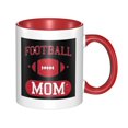 thumbnail image 1 of Bonita taza de café y té con la frase "Mamá del fútbol": tazas de cerámica para mujeres y hombres, 1 of 5
