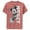 Red Heather, variant on Boy's Mickey & Friends Retro Leaning  Performance Graphic Tee Red Heather Small