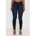 thumbnail image 4 of Womens WAX High Waist Whiskered Skinny Jeans, 4 of 5