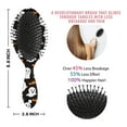 thumbnail image 6 of Halloween Ghost Bat Pattern Hair Brush,Girls Detangling Hair Brush,Glide Through Tangles with Ease for Wet & Dry Hair,8.8"X2.8", 6 of 7