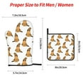 thumbnail image 2 of Fotbe German Shepherd Dog for 4Pcs Oven Mitts and Pot Holders, 500℉ Heat Resistant Oven Mitts , Non-Slip Silicone Surface Safe for Baking, Cooking, BBQ, 2 of 6