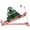 Red, variant on Heavy-Duty Lawn Mower Lift, 880 Lbs Capacity Foldable Jack Stand for Riding Mower, Tractor, ATV Maintenance, Manual & Power Tool Drive with Secure Lock, Effortless 3-Step Operation