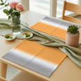 thumbnail image 3 of Orange and Grey Ombre Placemats Set of 4 Gradient Gradual Color Place Mats Table Mats Kitchen Dining Home Outdoor Party Table Decoration, 3 of 9