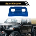 thumbnail image 3 of Unique Bargains 1 Pc Rear Window Switch Panel Trim Cover for Jeep Wrangler JL JLU 18-24 Rear Window Switch Control Panel Cover Trim Decoration ABS Blue, 3 of 6