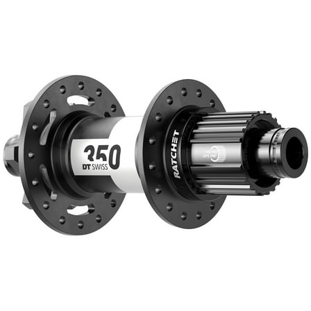 DT Swiss 350 Rear Hub - 12 x 148mm, 6-Bolt, Micro Spline, Black, 32H, 36pt