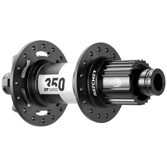 DT Swiss 350 Rear Hub - 12 x 148mm, 6-Bolt, Micro Spline, Black, 32H, 36pt