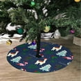 thumbnail image 2 of FMSHPON Cute in Hat Xmas Christmas Tree Skirt Stand Mat for Holiday Party Decoration Indoor Outdoor 36 inches, 2 of 3