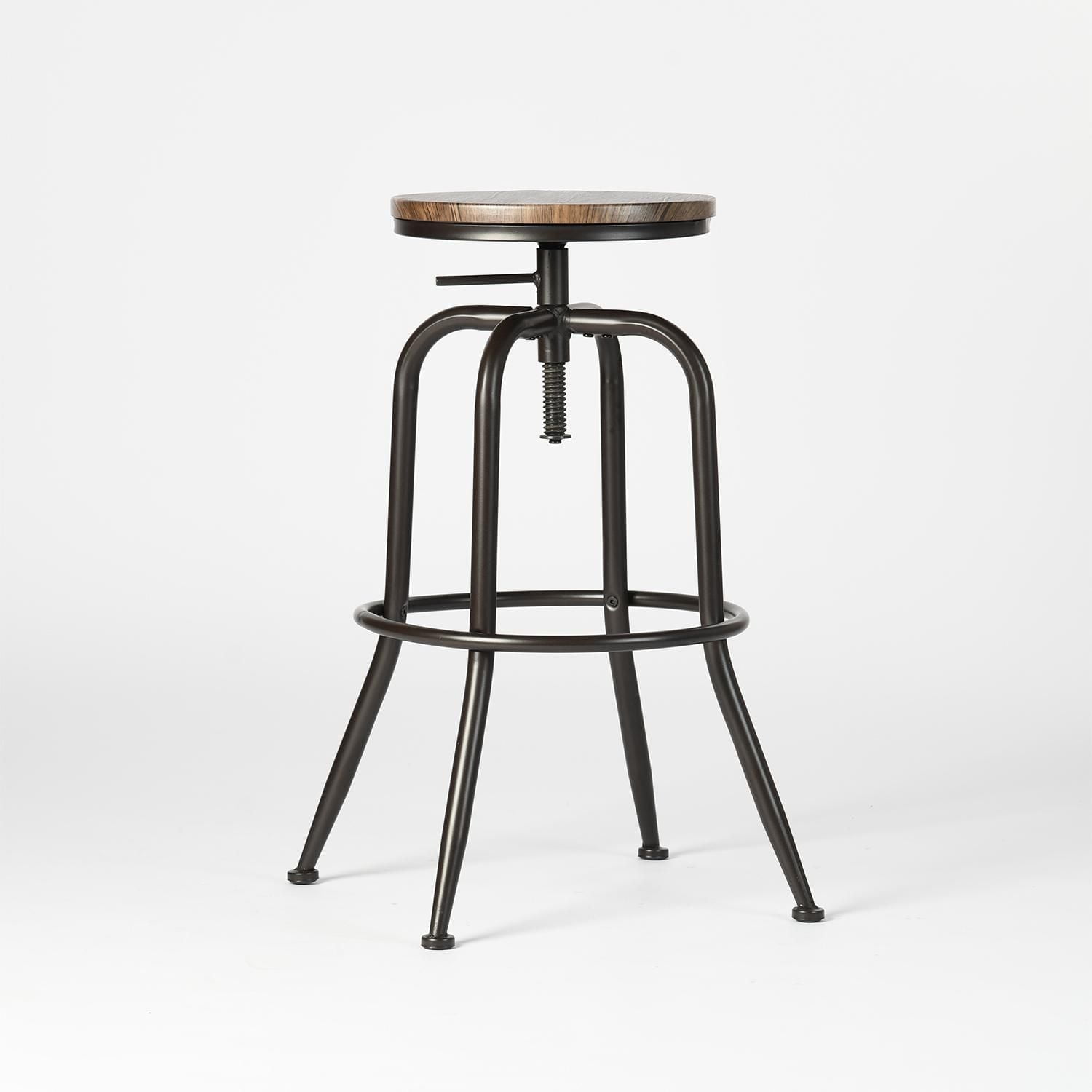 Ensemble de 2 tabourets de bar Homy Casa à hauteur réglable pour tables de bar et cuisines