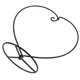 thumbnail image 1 of unbranded 2Ud Soporte Colgante De Hierro En Forma Negro Para Y Jardinería En Casa Y Oficina, 1 of 8