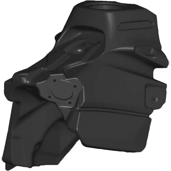 Acerbis 3.1 Gallon Black Plastic Fuel/Gas Tank (2780640001)