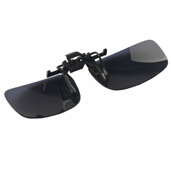 Huanledash Polarized Lens Anti Glare UV Block Clip-on Flip-up Sunglasses Driving Glasses