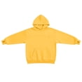 thumbnail image 6 of KHONTS Hidden Pocket Hoodies for Women Basic Classic Pouch Hooded Sweatshirts Casual Plain Baggy Stylish Couple Pullover Tops Yellow XL, 6 of 7