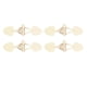 thumbnail image 2 of 8 botones de cuero con forma de cuerno para coser, ideales para abrigos, chaquetas y otros proyectos de confección. Beige, 2 of 9