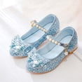 thumbnail image 2 of lnmuld Toddler Girls Soft-Sole Ballet Shoes with Embellishments, Comfortable & Durable for Everyday Wear Color:Blue,Size:9-9.5 Years, 2 of 6