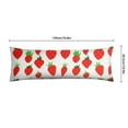 thumbnail image 6 of Strawberry Body Pillow Cover - Soft & Breathable, Hidden Zipper, 20"x54", Kawaii Strawberry & Floral Print - Perfect Gift for Strawberry Lovers, Side Sleepers, Pregnancy Support & Sweet Home Decor, 6 of 7