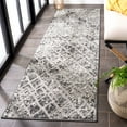 thumbnail image 2 of SAFAVIEH Cottage Jytte Geometric Indoor/Outdoor Runner Rug, Grey, 2'3" x 8', 2 of 7