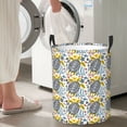 thumbnail image 5 of Sikiie Sea Turtle Print Round Dirty Clothes Basket, Waterproof Standing Foldable Storage Basket, for Laundry Room, Bedroom, Bathroom Storage-Small, 5 of 6