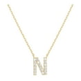 thumbnail image 1 of Exquisite Diamond Set 26 English Letter Necklace Versatile Collar Chain Necklace Suitable for Various Occasions, 1 of 3