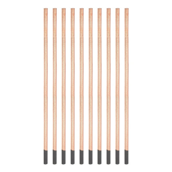 Uxcell 6x355mm Copper Coated Gouging Carbon Gouging Rods Electrodes 10 Pack