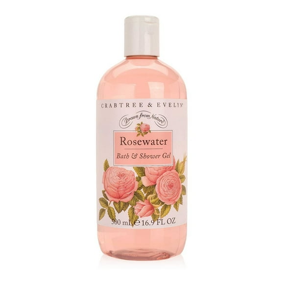 Crabtree & Evelyn Bath and Shower Gel Rosewater 16.9 Fl Oz