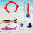 thumbnail image 2 of Diving Game Kit Swimming Pool Toys Dive Rings Diving Sticks Pool Fish Diving Gems  Diving Pool Toy Underwater Games Training Toys for Boys Girls Summer Fun, 2 of 8